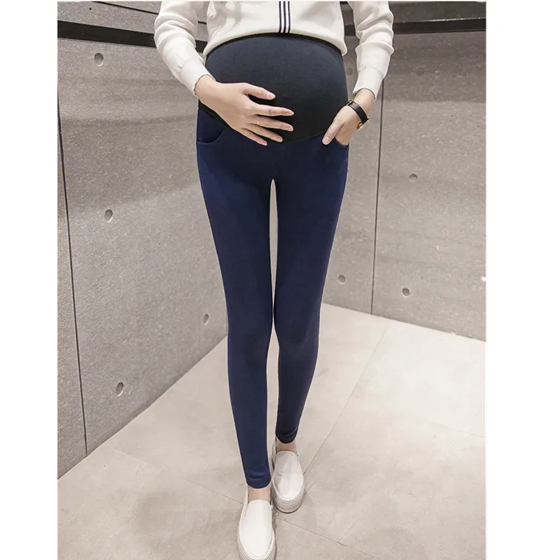 

Maternity Belly Legging Summer Elastic Cotton Adjustable Waist Pencil Trouser Pregnancy Pants Skinny Clothes for Pregnant E0060