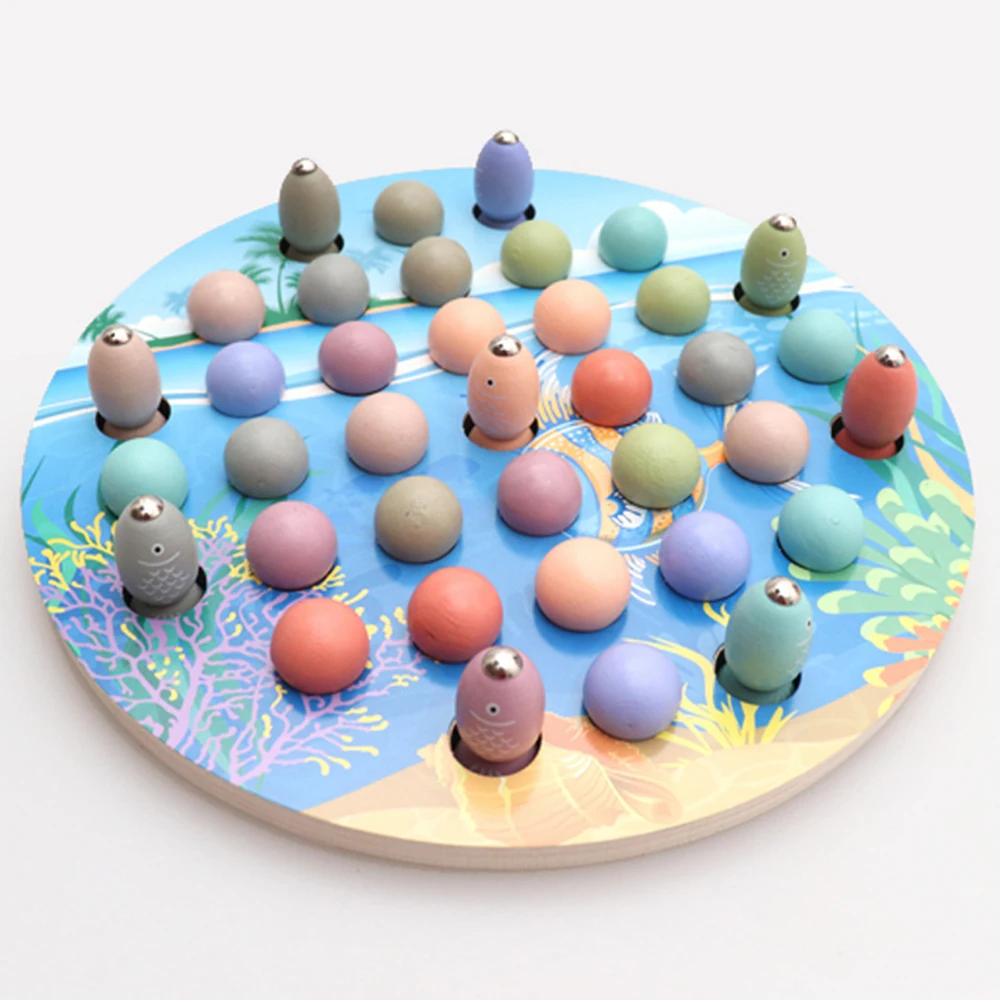 Educational Kids Early Magnet fishing Game Educational Toys  For Children Wooden Montessori Toys learning  Material Fish Toy