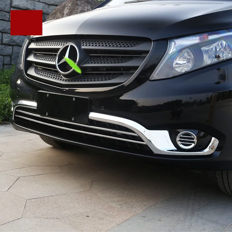 

lsrtw2017 abs car front foglight trims front bumper trims for mercedes benz vito 2014 2015 2016 2017 2018 2019 w447