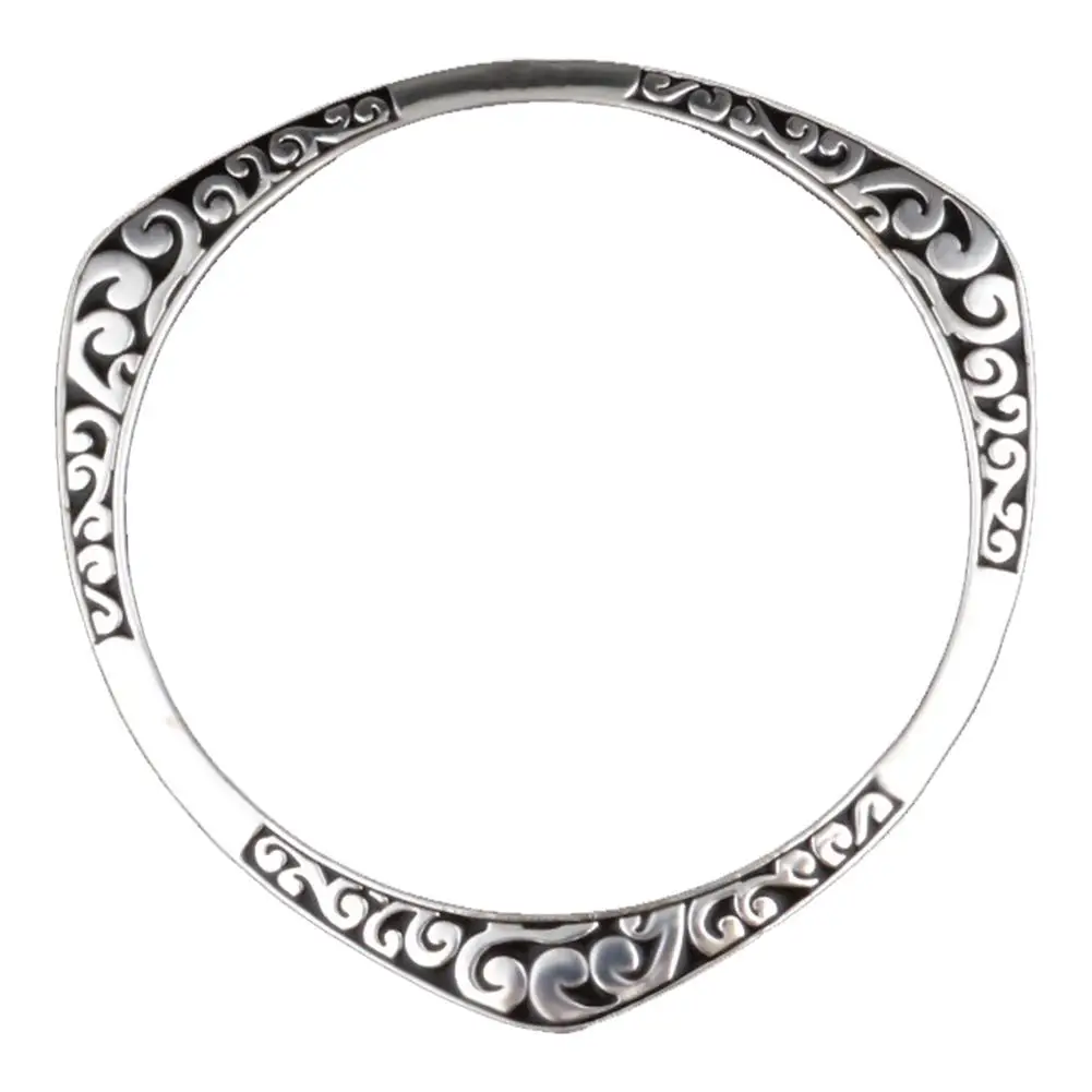 

NEW Fashion Women Silver Plated Carved Pattern Alloy Bangle Bracelet Jewelry Gift Hot