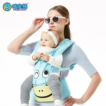 

HappyBear Ergonomic Carriers Backpack Portable infant baby Kangaroo hipseat heaps with side bag sucks pad baby sling wrap 1606