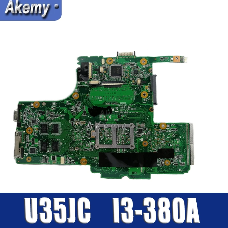

s-2 U35JC With I3-380M CPU mainboard REV2.0 For ASUS U35J U35JC laptop motherboard 60-N0SMB1600-A05 100% Tested well