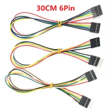 30cm 20Pcs/Lot 1ft 6Pin -6Pin Connector Female to Female Dupont Wire Cable Line 2.54mm AWG26 30cm 20Pcs/Lot 1ft 6Pin -6Pin Connector Female to Female Dupont Wire Cable Line 2.54mm AWG26
