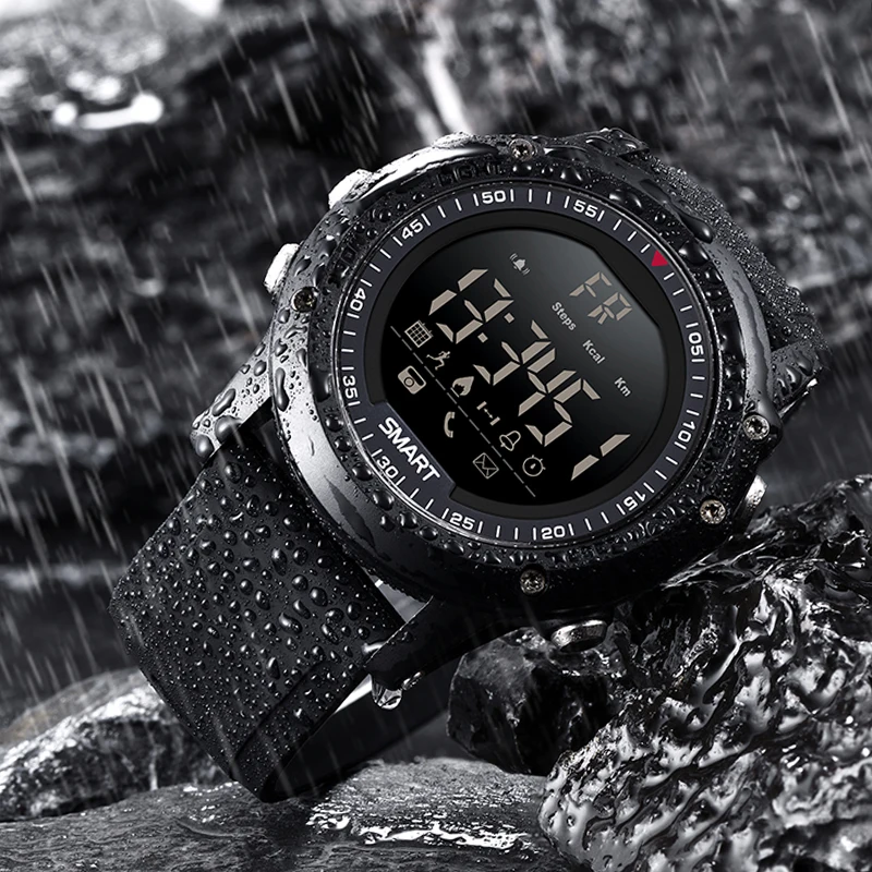 2018NEW BANGWEI Smart watches Mens 50 Meters Depth Waterproof Sports Brand Riding Ascend Fitness Timing Smart Digital watch Men