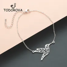 Todorova милый оригами Колибри женский браслет Мир птица браслет из нержавеющей стали мужские ювелирные изделия птица подарки влюбленным
