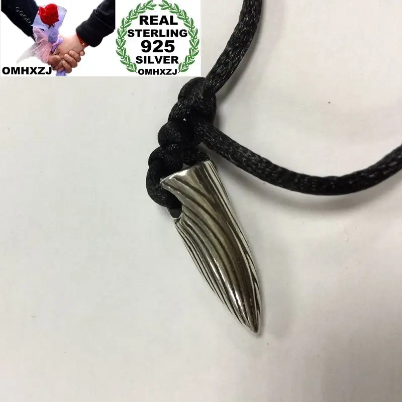 OMHXZJ Wholesale Personality Fashion OL Woman Girl Party Wedding Gift Silver Bullet S925 Sterling Pendant Necklace NC79 | Украшения и