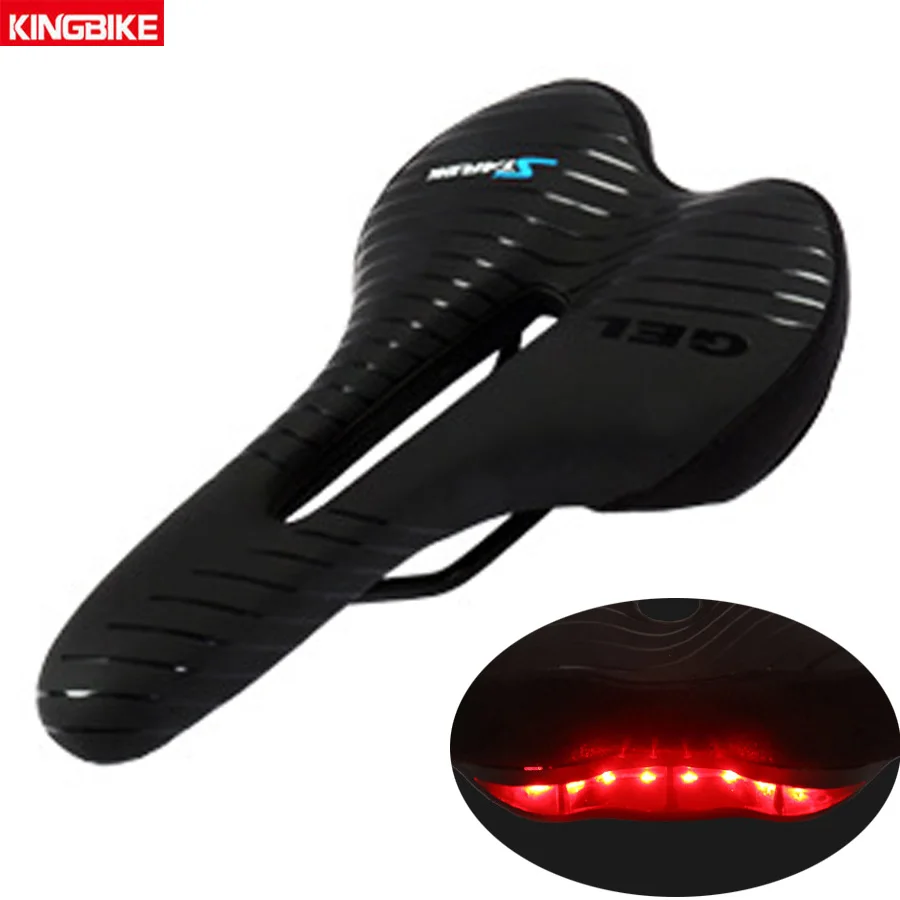 Седло для горного велосипеда KINGBIKE дышащее мягкое седло из экокожи с задним