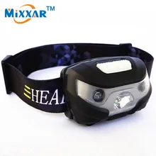 ZK50 LED Bicycle Light Accessorie 3000LM Body Motion Sensor Headlamp Mini Headlight Rechargeable Camping Flashlight With USB