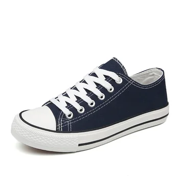 

2019 New Unisex Vulcanize Canvas Men Shoes Casual Male Sneakers Classic Low Top Students Comfortable Breathable Footwear