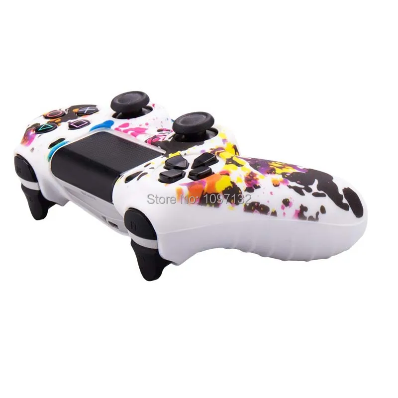 Камуфляжный силиконовый защитный чехол для Sony Playstation PS4 Play Station PS 4 Dualshock игровой