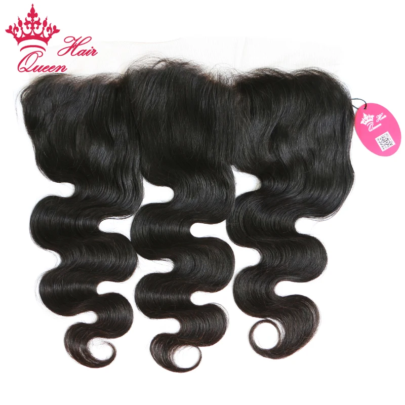 Queen Hair Products Free Part Body Wave Lace Frontal Closure 13