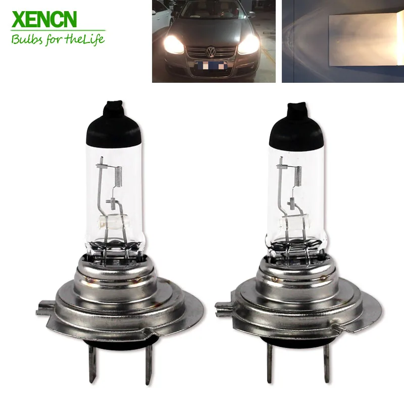 XENCN H7 PX26d 12V 55W 3200K Clear White Halogen Headlights High Low