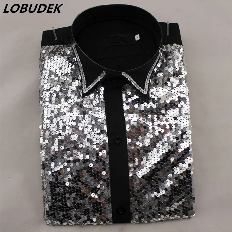 mens sparkly dress shirts