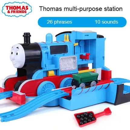 Оригинальный большой Многофункциональный костюм поезда Станция Thomas and friends литый