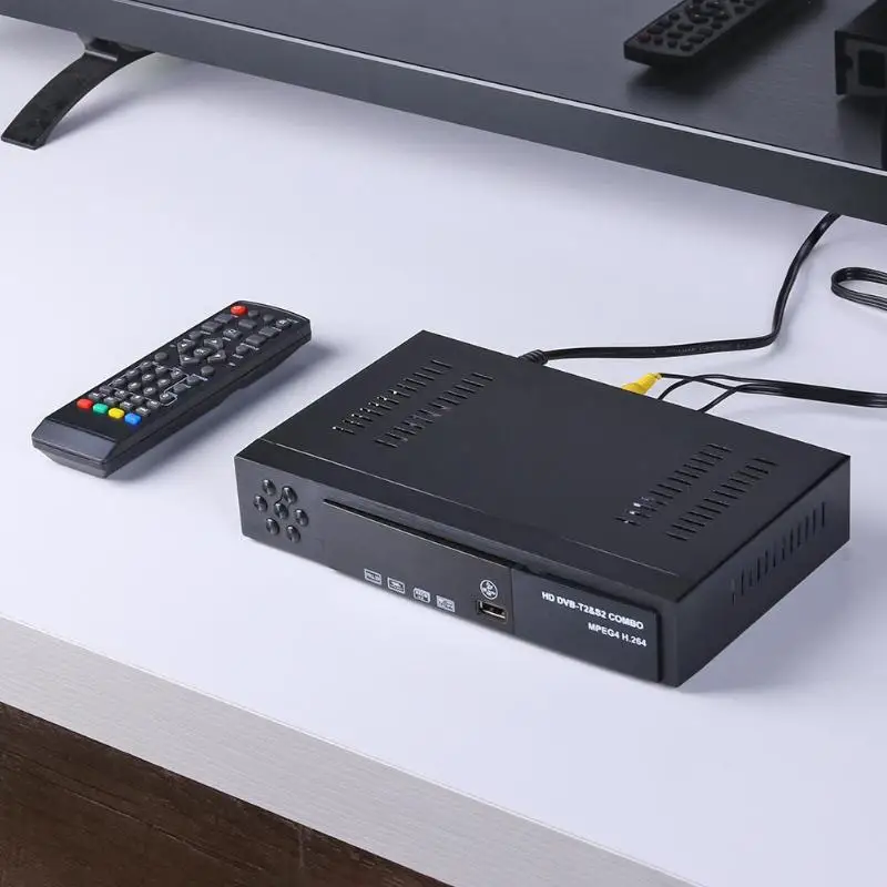 Умный Цифровой спутниковый ТВ приемник DVB T2 + S2 HD комбо декодер тюнер HDTV