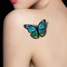 2016 New 3D Multicolor Butterfly Pattern Waterproof Temporary Removable Tattoo Art Sticker 08WG