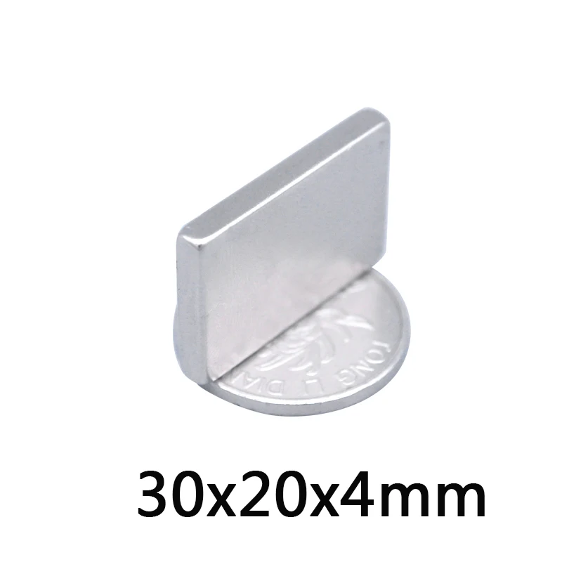 

3pcs 30x20x4 mm N35 Strong Square NdFeB Rare Earth Magnet 30*20*4 mm Neodymium Magnets 30mm x 20mm x 4mm