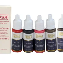 5 шт. DSH импортный чистый завод бровей татуировки чернила Перманентный макияж микропигмент для 3D ручной подводка для глаз, бровей, губ краски 15 мл