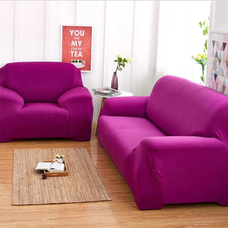 Europe Style Solid Plush Sofa Cover Elastic Sofa Slipcover
