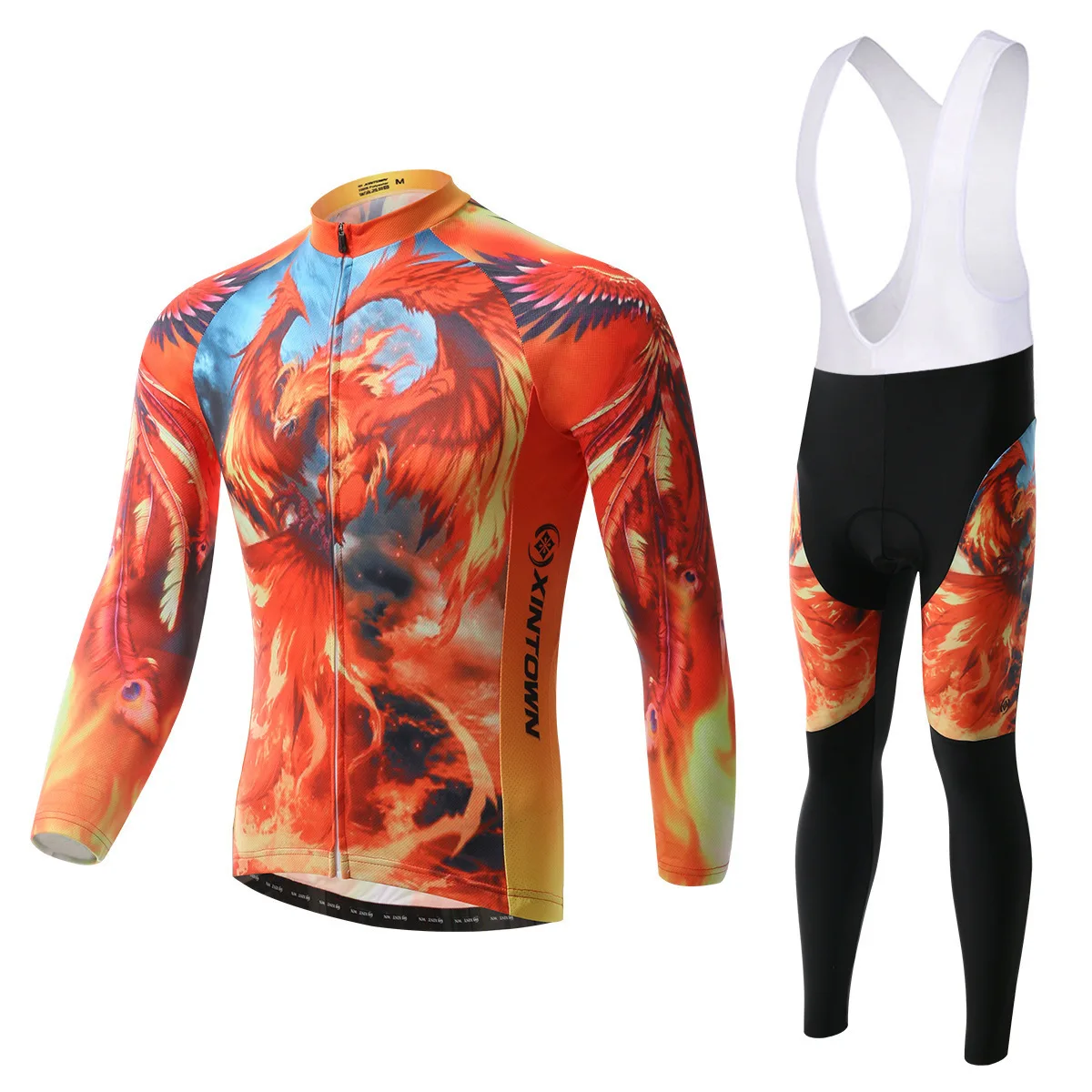 

BOODUN Phoenix Cycling Wear Straps Long Sleeve Suit Bicycle Serve Catch Down Windbreak Keep Warm Function Underwear