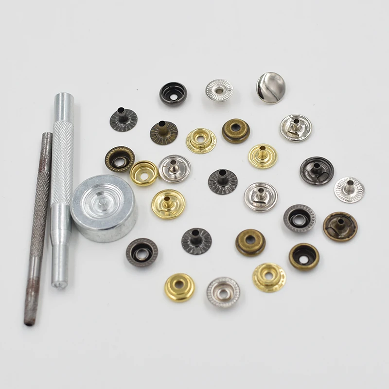 50 sets of a package. Metal snap fastener metal buttons Rivet clasp