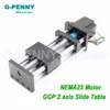 CNC Machine Z Axis Sliding Table Linear Motion Guide Rail with Ball Screw 1204/1605/1610 with NEMA23 Stepper Motor for X Y axis ► Photo 1/6