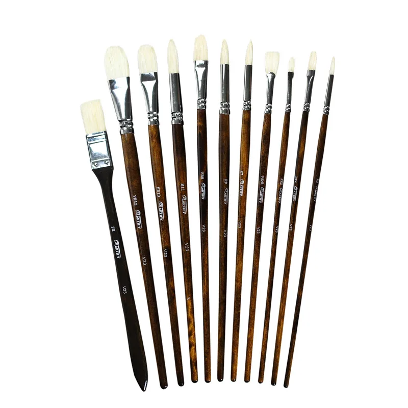 ARTIFY 12 pcs Watercolor Painting Brush Set - Nylon Hair Paint