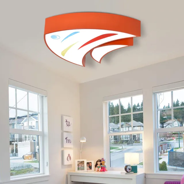 Acrylic Modern Cartoon Little Fish Cute Kids Children S Room Led Acrylic Modern Cartoon Little Fish Cute Kids Children S Room Led Ceiling Light Lamp Nursery