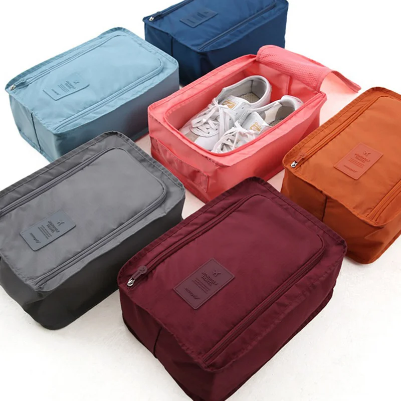 

Waterproof Shoes Bag Pouch StorageTravel Storage Bag Nylon Portable Organizer Bags Shoe Sorting Pouch 6 Colors Hot Sale