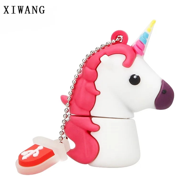 cartoon Unicorn series usb flash drive 2.0 4gb 8gb pendrive 16gb pen drive 32gb 64gb 128gb cute horse real capacity U stick gift
