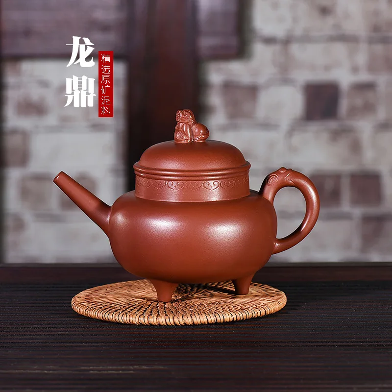 

The Reason Yixing Dark-red Enameled Pottery Teapot Famous Full Manual Customized Manufactor Wholesale Generation Deliver Goods