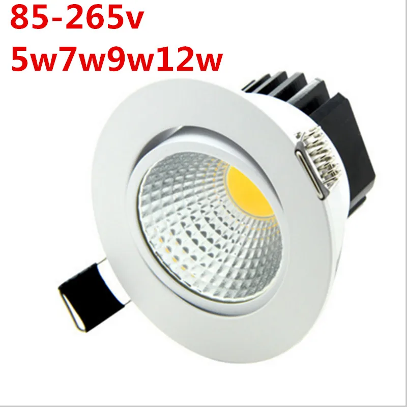 dimmable led cob downlight ac110v 220v 5w 7w 9w 12w recessed led spot light lumination indoor dimmable led cob downlight ac110v 220v 5w 7w 9w 12w recessed led spot light lumination indoor
