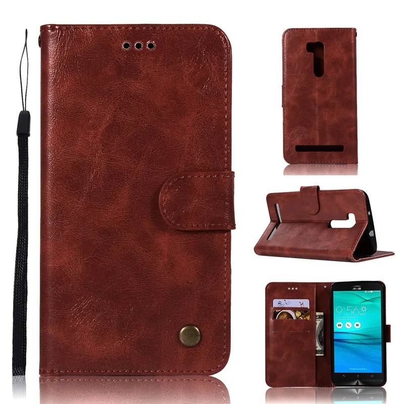 

G500KL Flip Case on Asus ZenFone Go ZB551KL Cover Rivet PU Leather Wallet Phone Case Asus zenfone Go TV G550KL Coque Fundas