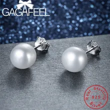 GAGAFEEL, классические, новые, 925 пробы, серебряные, жемчужные серьги для женщин, девичьи серьги, шпильки, юбилейные ювелирные изделия, высокое качество