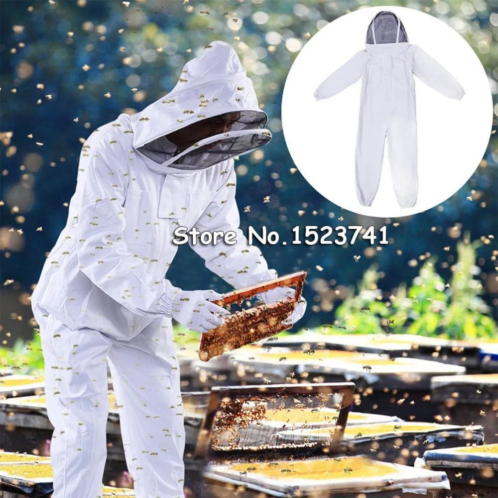

Full Body Beekeeping Clothing Veil Hood HatClothes jacketProtective beekeeping suit beekeepers bee suit equipment