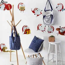

Rhino Tuning Carwindow Decoration Sticker Auto Styling Merry Christmas Sticker Santa Claus Emblem Lovely House Home Badge 734