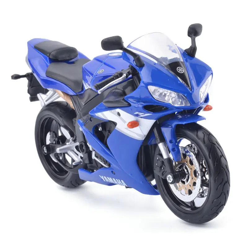MAISTO 1/12 Масштаб литья под давлением модель синий YAMAHA YZF R1 мотогонок мото