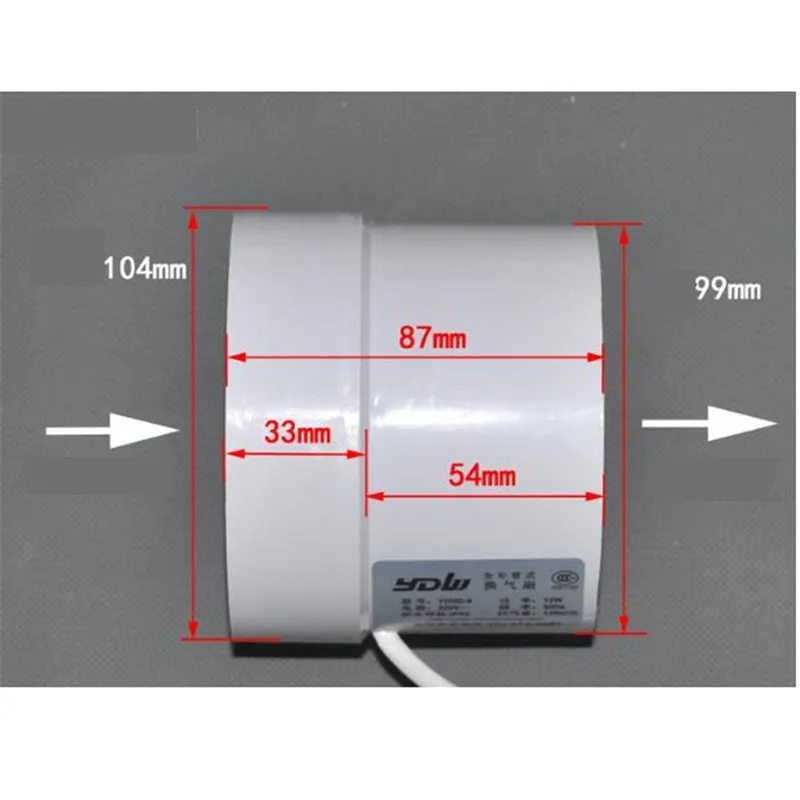 Ventilador Do Duto 100mm Tubo Exausto Canalizado