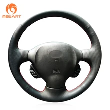 MEWANT черный искусственная кожа Чехол рулевого колеса автомобиля для hyundai Santa Fe 2001 2002 2003 2004 2005 2006