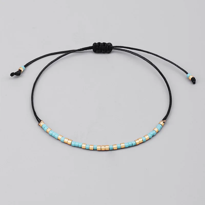 

Handmade MIYUKI Seed Bead Bracelet Lovely Popular Love Lucky Bracelets & Bangles For Women Men Mix Colors Beads Bracelets