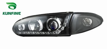 

Pair of Car Headlight Assembly For PROTON WIRA Tuning Lamp with Bi-xenon Project Lens Daytime Running light