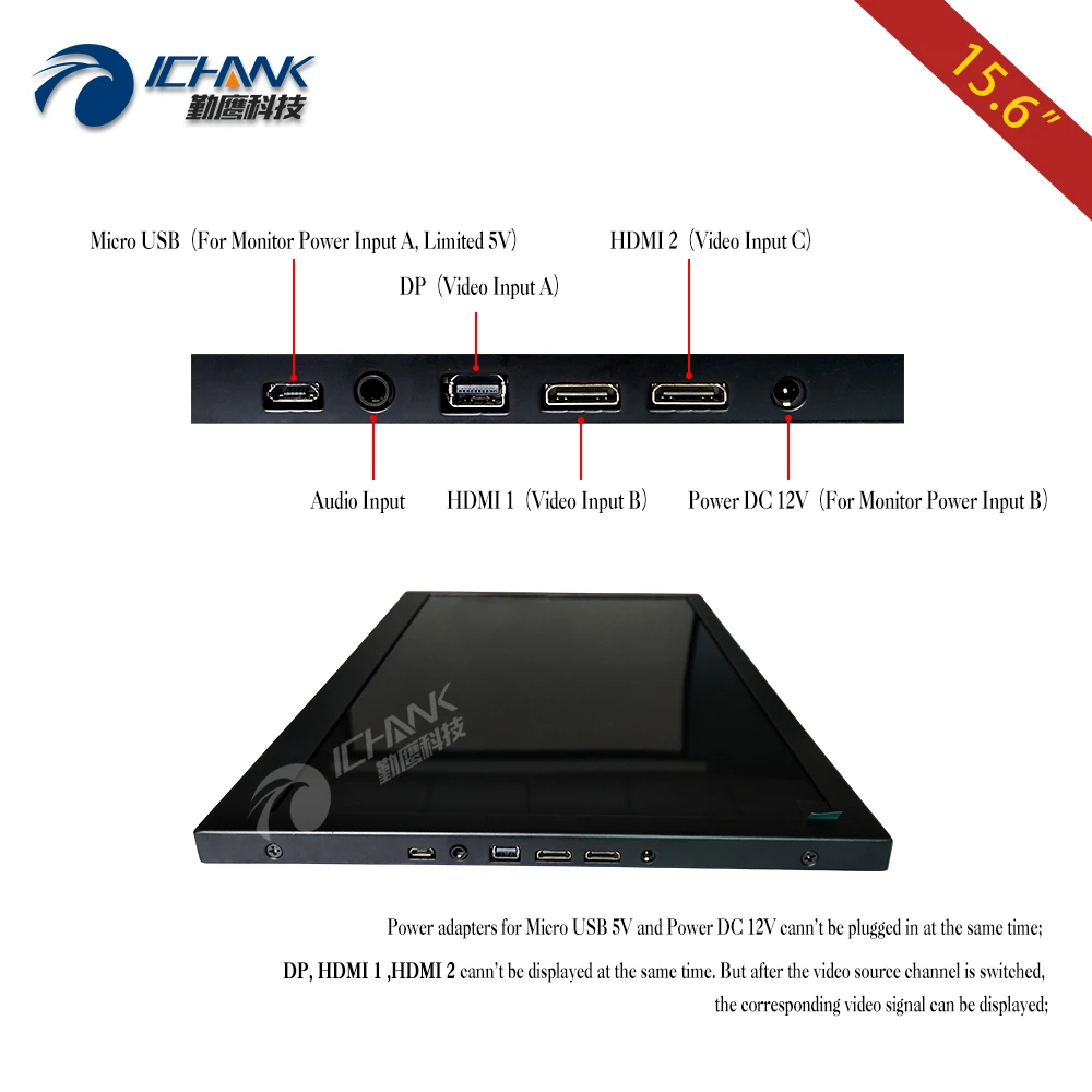 Портативный ЖК экран ZB156TNP2 15 6 дюйма 3840x2160 4K DP HDMI плоский монитор расширения для