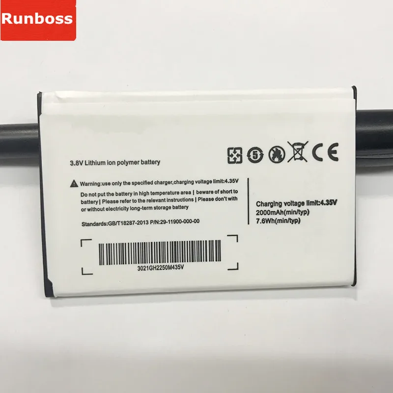 

High Quality 3.8V 2000mAh Li-ion Batteria For Ulefone be pure Battery