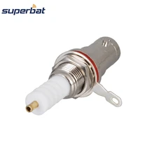 Superbat SHV высоковольтный BNC припой Женский Джек переборка разъем РЧ коаксиальный разъем прямой