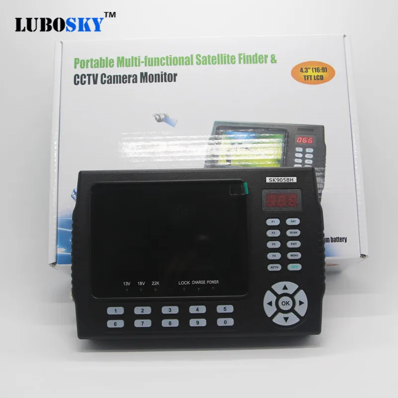 Sat Finder Портативный HD 4 3 дюймовый ЖК экран цифровой спутниковый finder подсветка