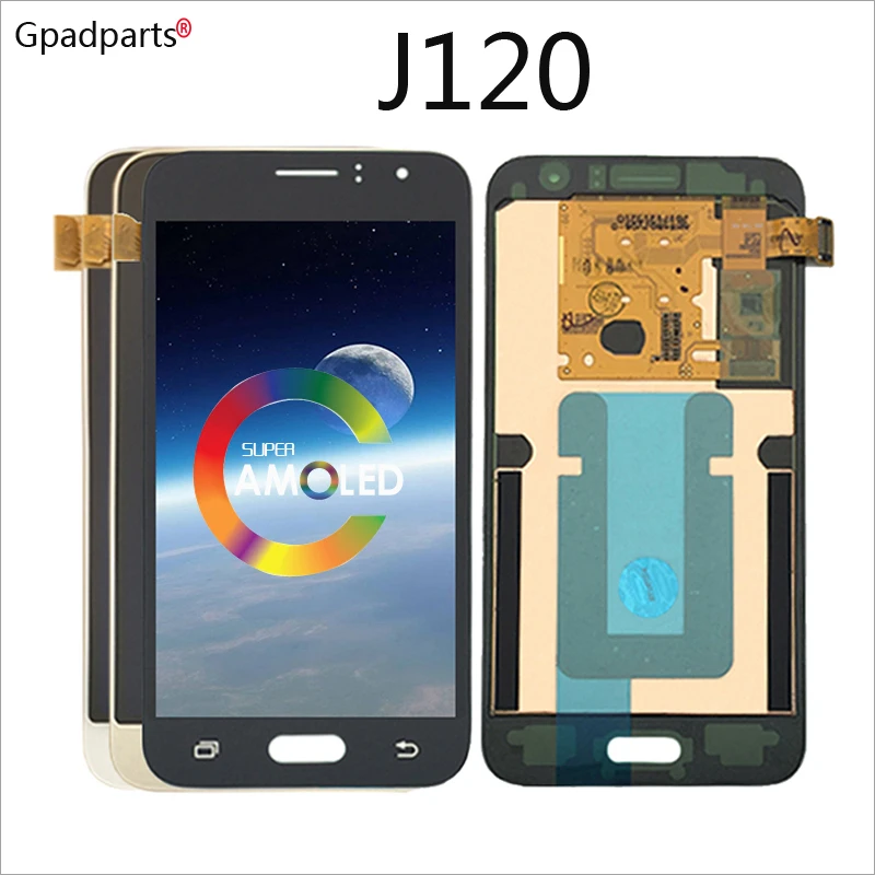 4,5 дюймов AMOLED lcd для samsung Galaxy J120 J1 lcd J120F J120H J120M дисплей сенсорный экран в сборе