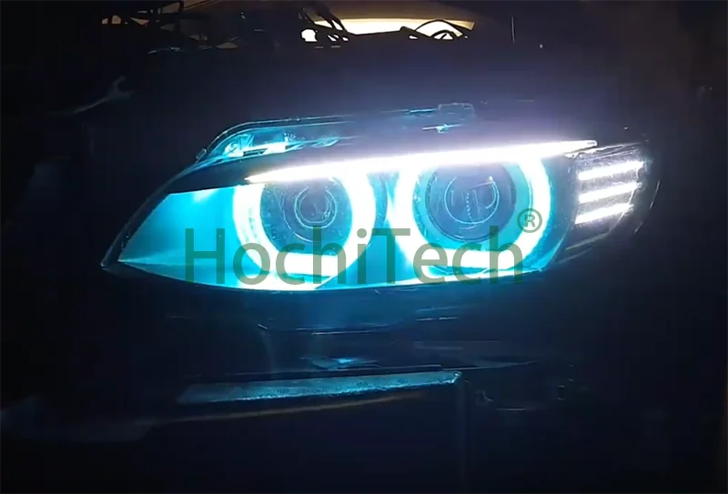 Для 1996-2000 BMW E36 3 серии Купе и кабриолет RGB ангельские глазки DTM стиль многоцветный дневной ходовой светильник