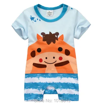 

Branded Quality 100% Cotton Summer Ropa Bebe Newborn Baby Boys Clothing Clothes Creeper Jumpsuits Short Sleeve Rompers Baby Boys