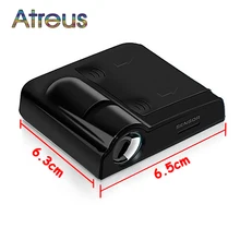 Atreus двери автомобиля Добро пожаловать огни для Ford Fiesta Mondeo Toyota RAV4 Lexus Mazda 3 Renault аксессуары 2X логотип проектор светодио дный лампа