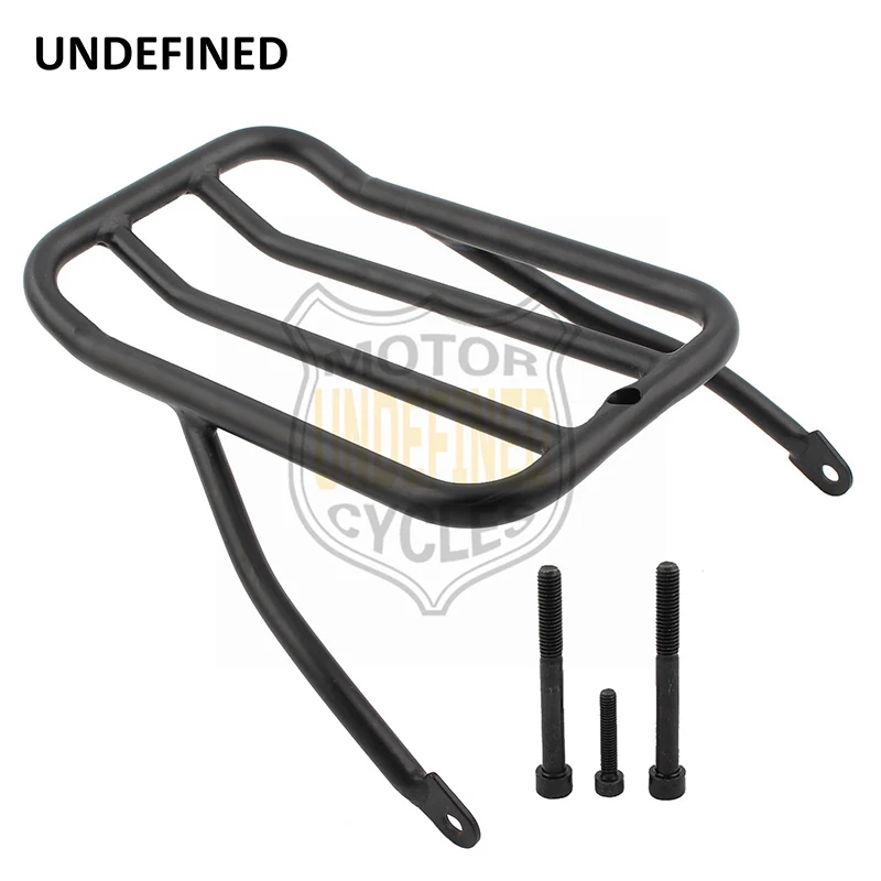 

Gloss Black Motorcycle Chopped Rear Fender Luggage Rack for Harley Sportster Iron 883 XL883N XL1200N XL1200V XL1200X XL1200NS